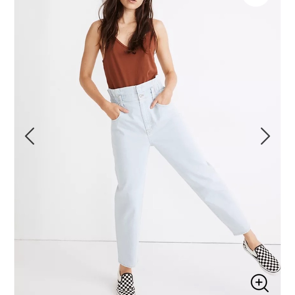 Madewell NWT❗️Paperbag Classic Straight Jeans